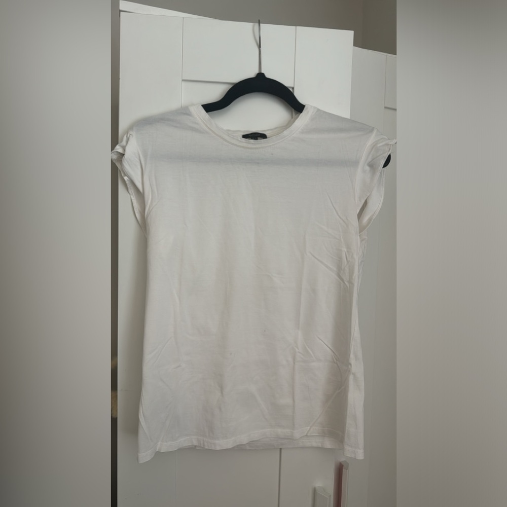 White T-shirt Massimo Dutti